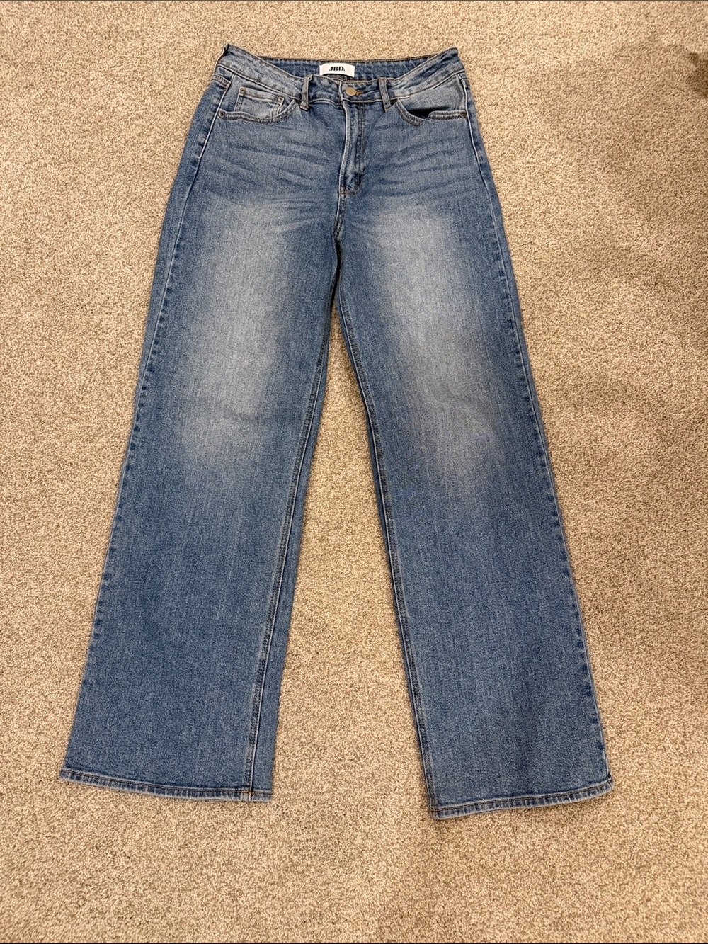 Women’s Wide-Leg High-Rise Jeans in Light Blue by JBD.